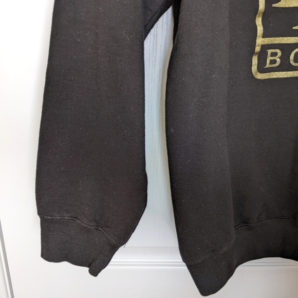 Men's Brown Boys  black and gold crew neck sweater - Picture 5 of 7